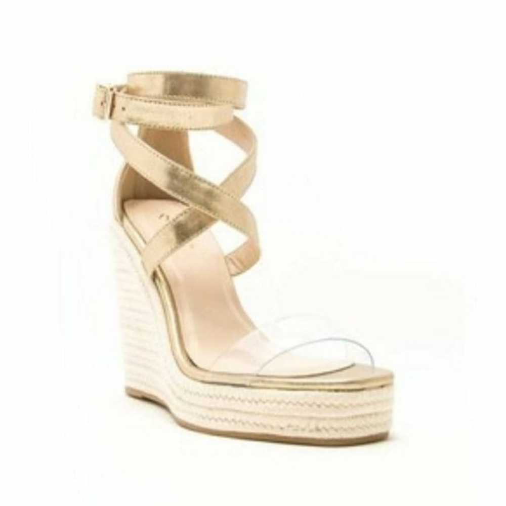 Women's Gold Wedge Sandal
